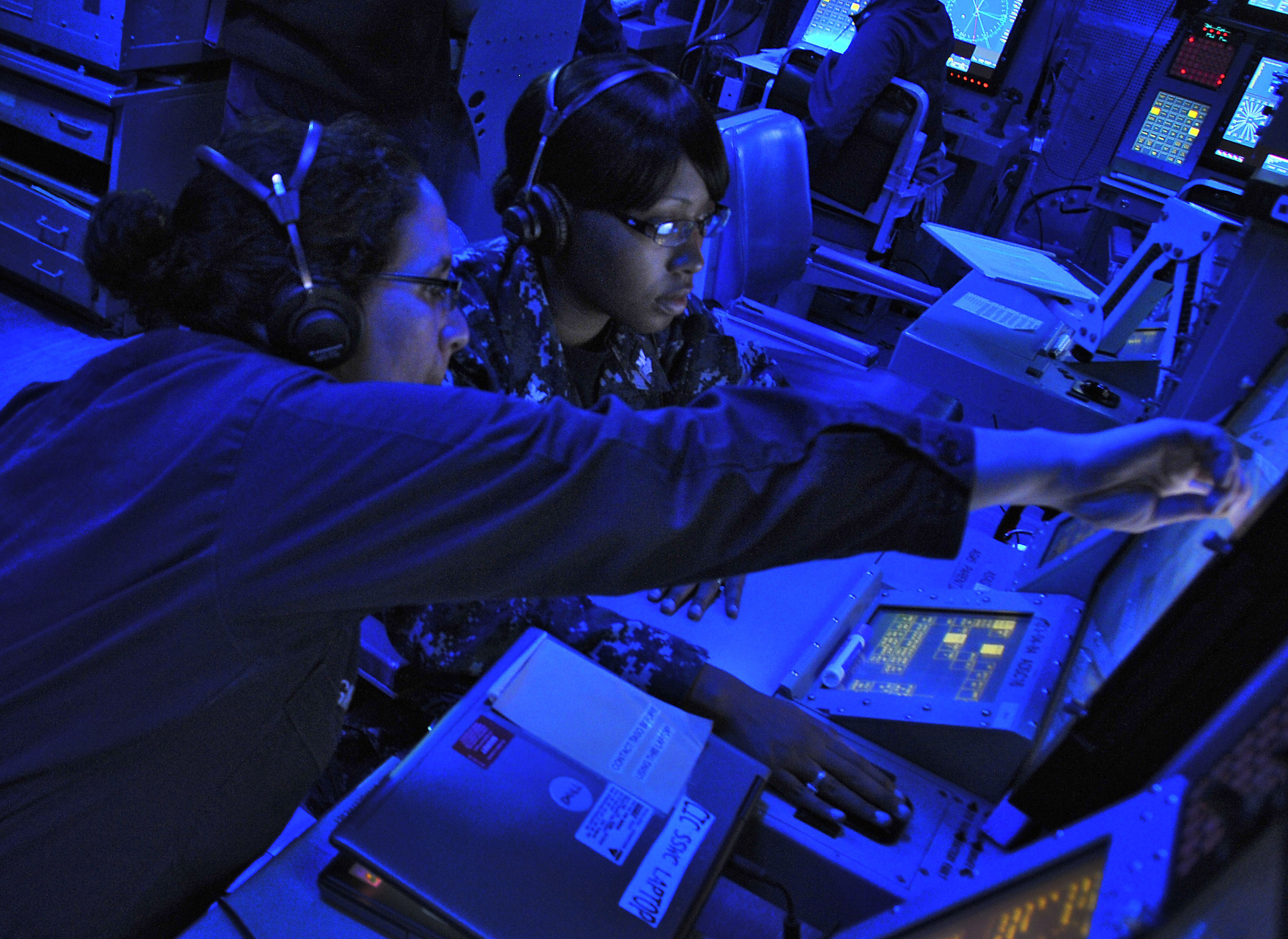 This is an image of sonar technicians.